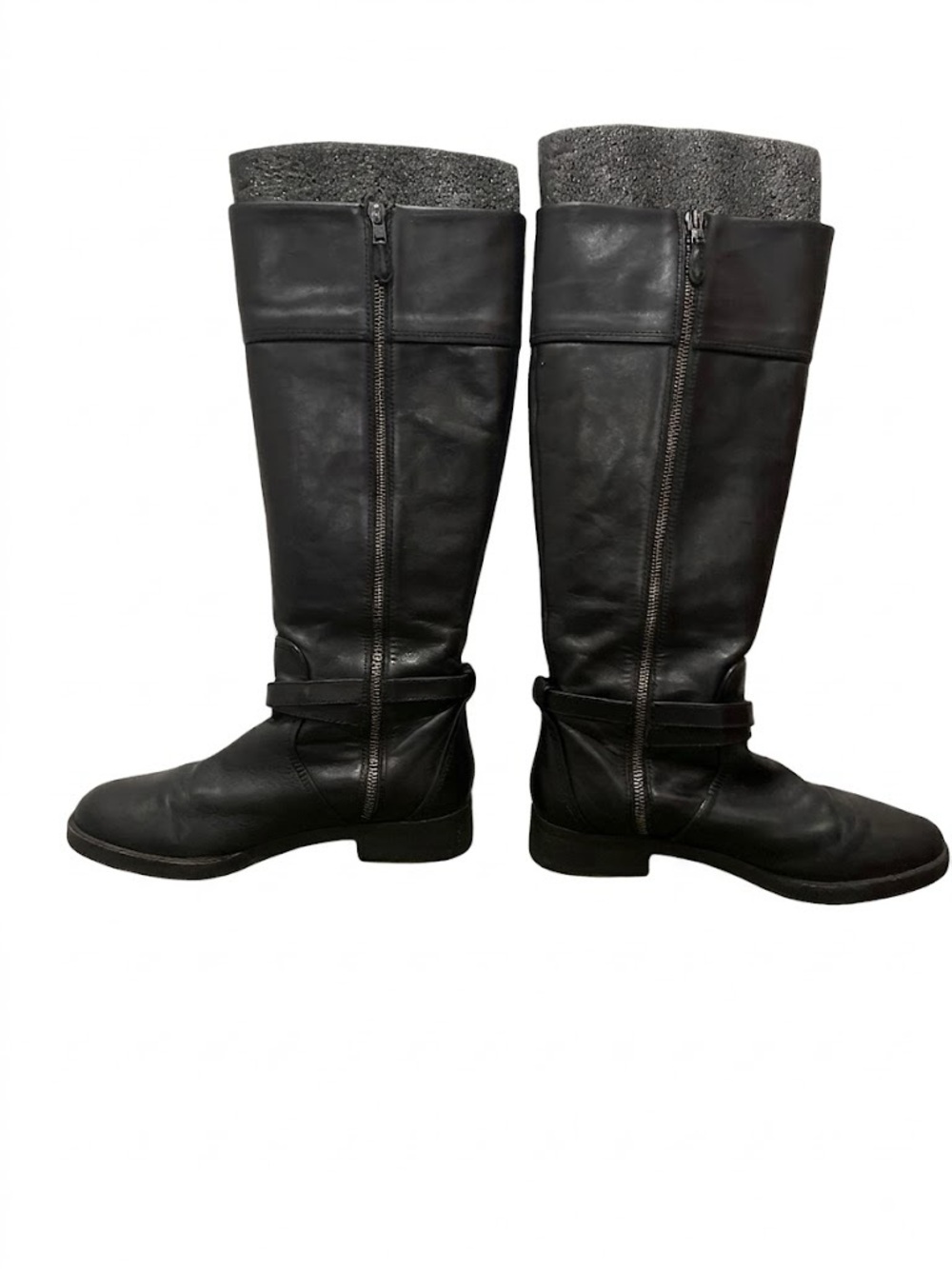 Coach Black Leather Elm Knee High Riding Boots Size 9 - Picture 2 of 5